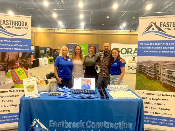 Eastbrook Construction booth at a community management expo