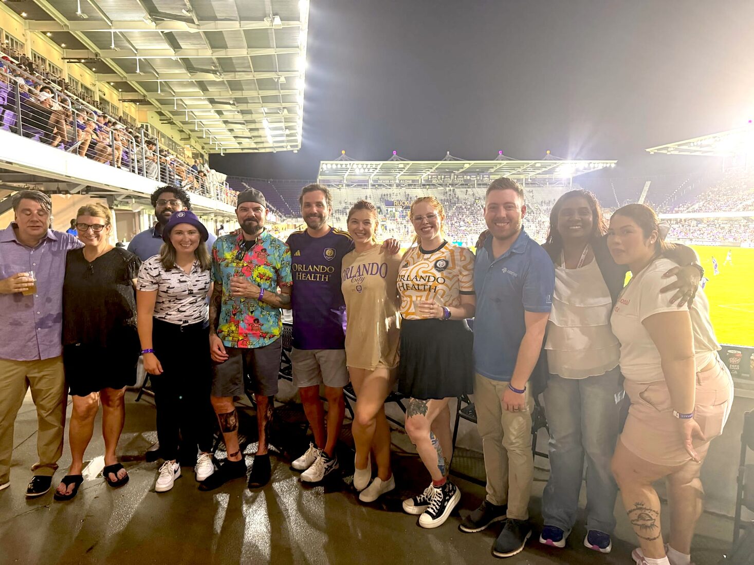 Eastbrook team with community managers at an industry outing